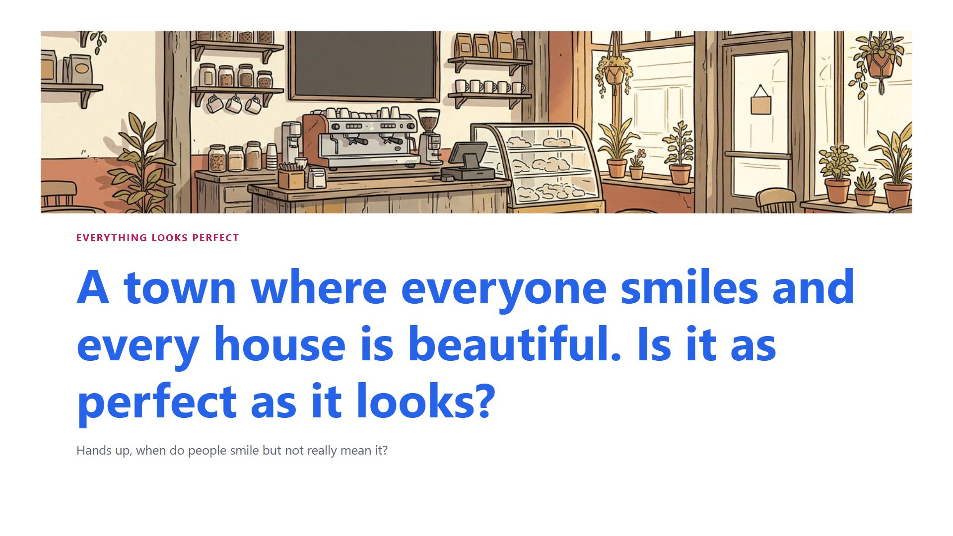 Everything looks perfect
