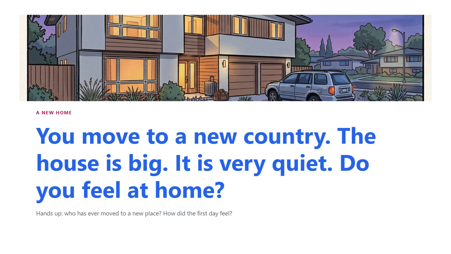 A new home